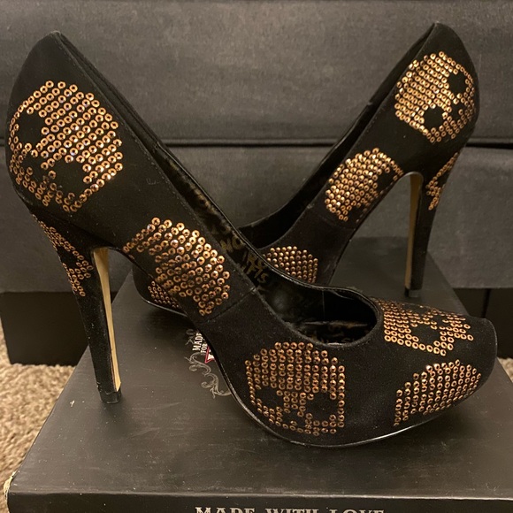 IronFist Gold Star Pointed Platform Size 10 fits like a 9 - Picture 2 of 4